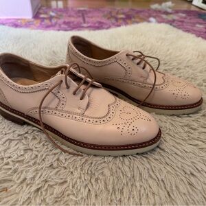 Samuel Hubbard Blush Leather Winged Traveler